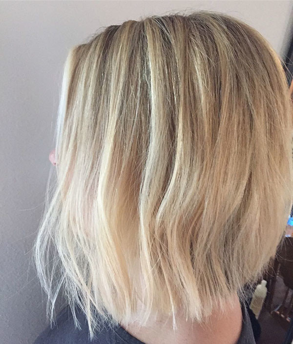 Soft Blonde Long Bob