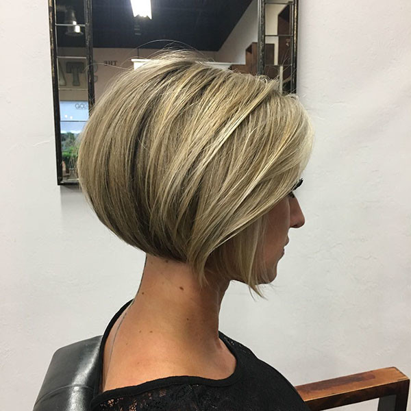 Thick Blonde Short Bob
