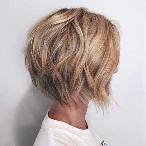 Wavy Graduated Bob Haircut