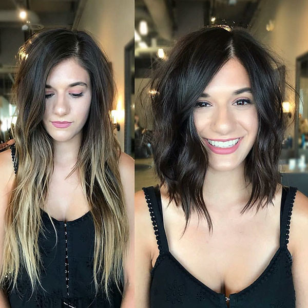 Wavy Long Bob Hair