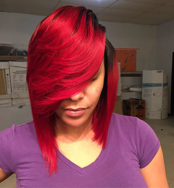 Weave Red Bob