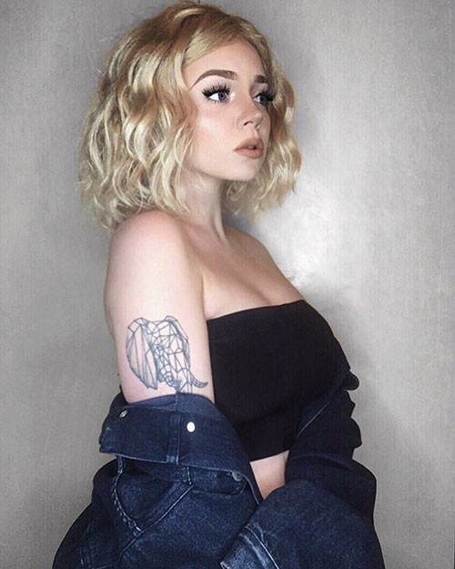17 blonde bob haircut