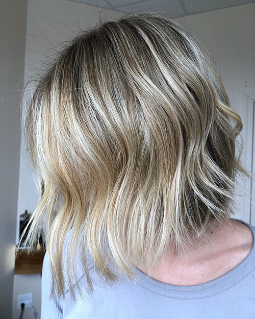 21 blonde balayage bob