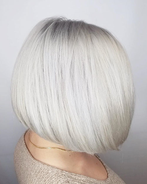 30 white blonde bob