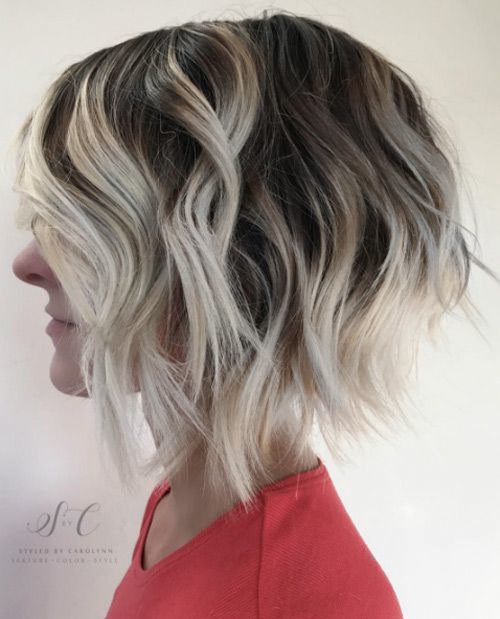 38 short blonde brown hair
