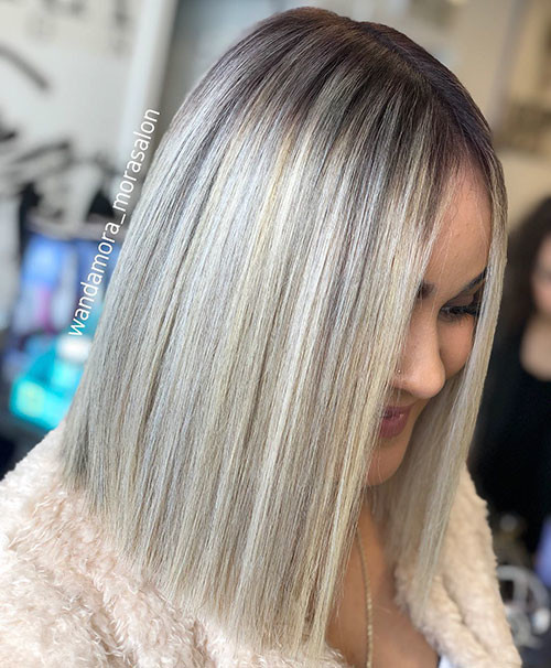 39 blonde long bob