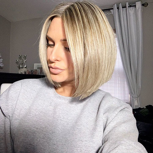 40 short blonde bob