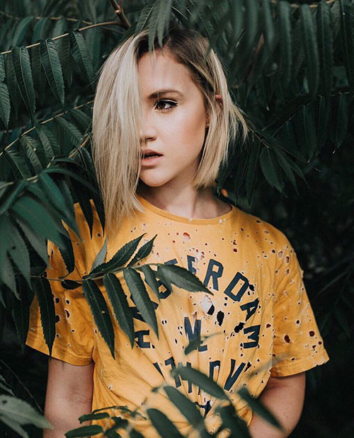 41 blonde bob haircut