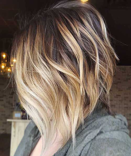 42 brown hair with blonde highlights short hair
