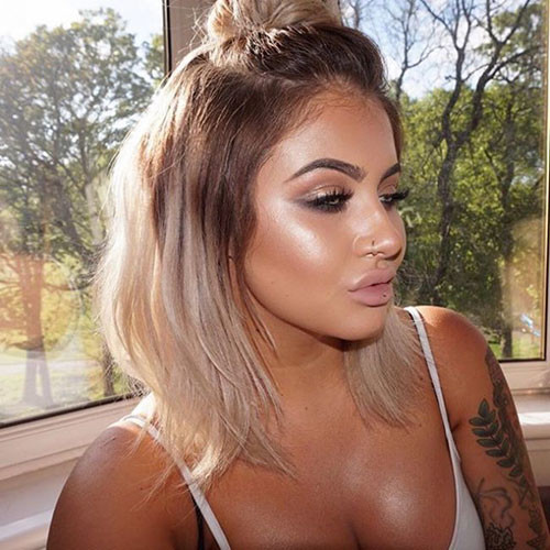 48 ombre brown to blonde short hair