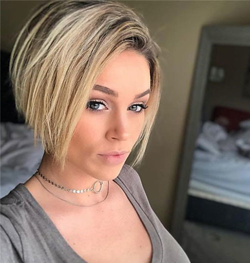 Blonde Modern Bob