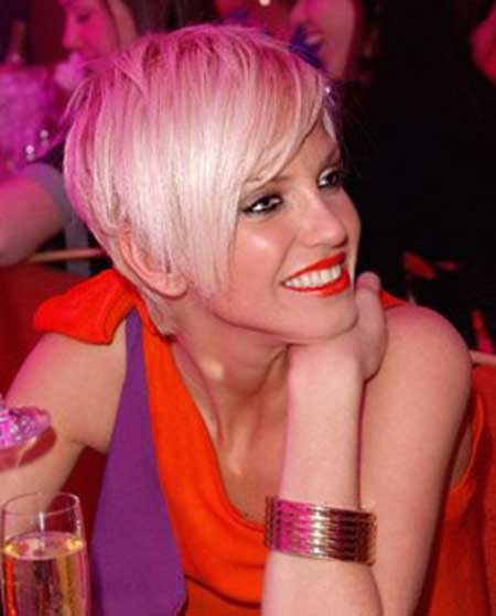 Blonde Pixie Hair Cut