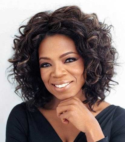 Bouncy Side Parted Curly Hairdo for Women