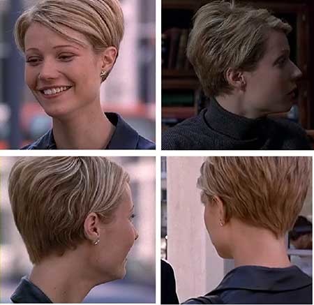 Bouncy Side Swept Short Pixie Haircut