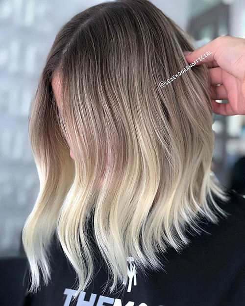 Brown to Blonde Ombre
