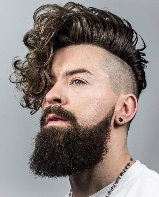 Curly Fringe Undercut