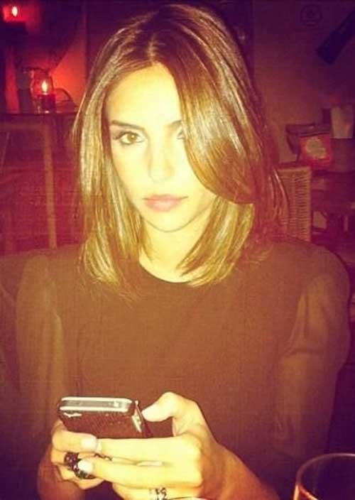 Cute Short Medium Brown Straight Bob Hair