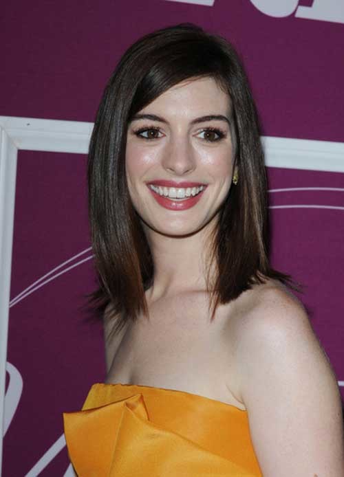 Dark Brown Cute Short Medium Haircut