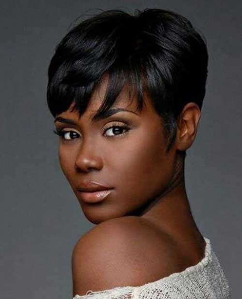Dark Pixie Cut Hair for Women