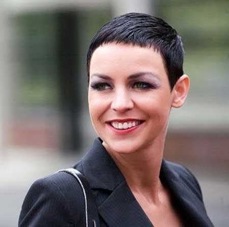 Extremely Short Simple and Straight Haircut