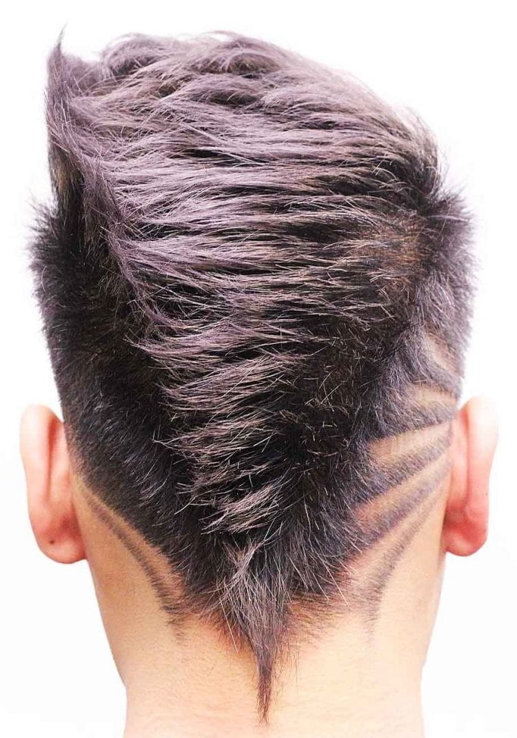 Faded Mohawk Hair Design V Shape