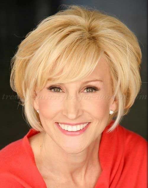 Fine Short Blonde Bob for Women Over 50