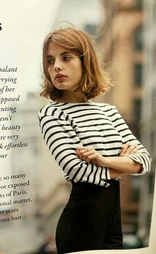 French Bangs Bob Haircut