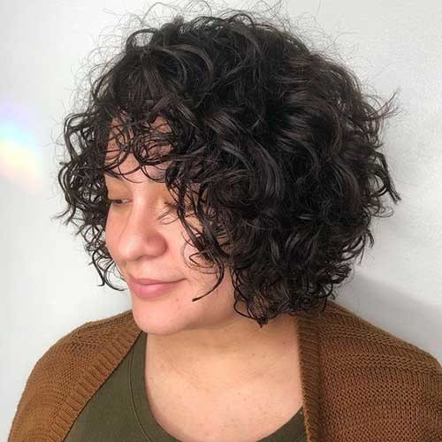 Frizzy Curly Bob
