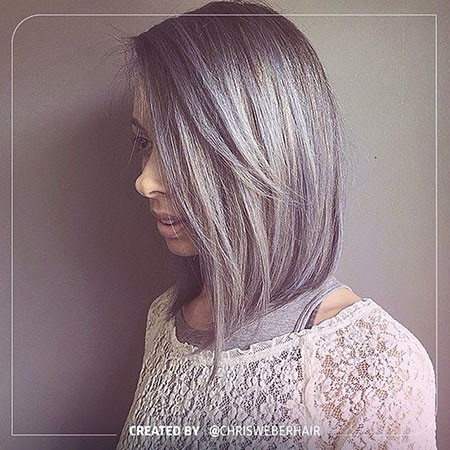 Grey Bob Hair