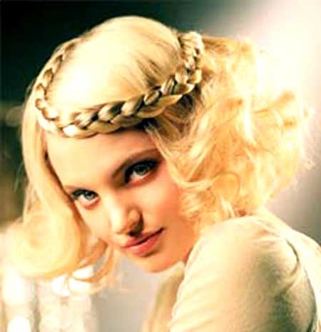 Half Braided Crown for Curly Short Hair