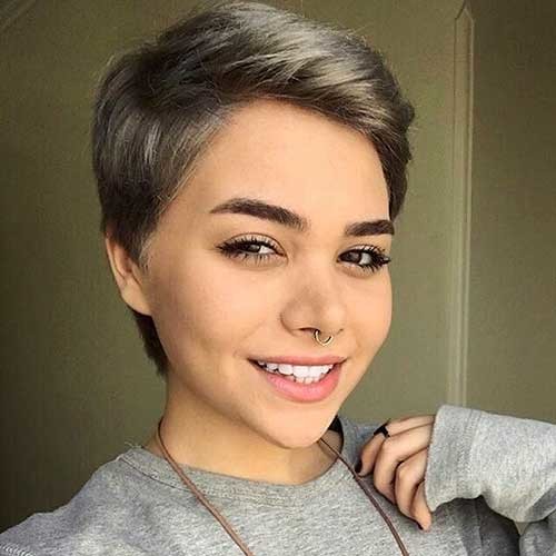 Happy Gray Pixie
