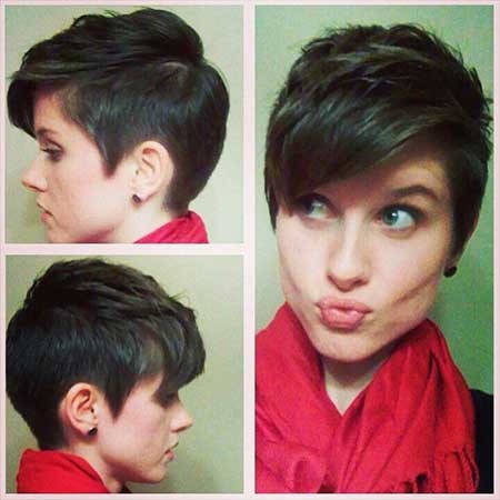Layered Side Swept Front with Shorter Sides Haircut