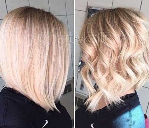 Long Angled Bob Blonde