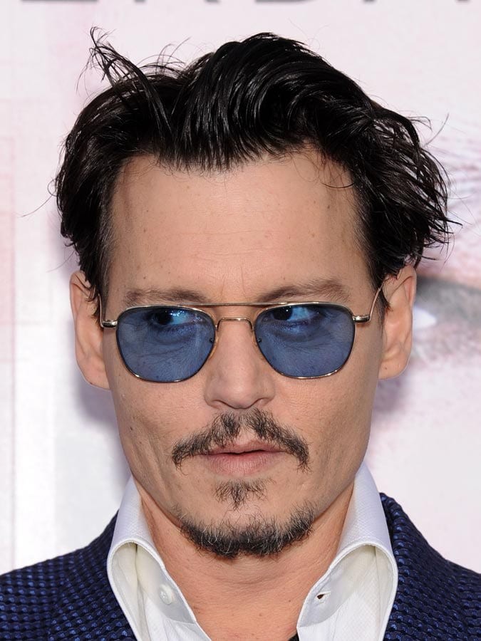 Medium Long Slicked Back Johnny Depp