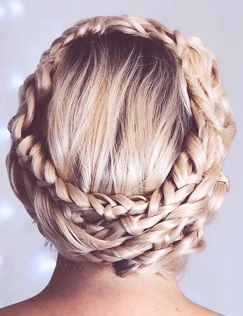 Multiple Braided Crown Braid