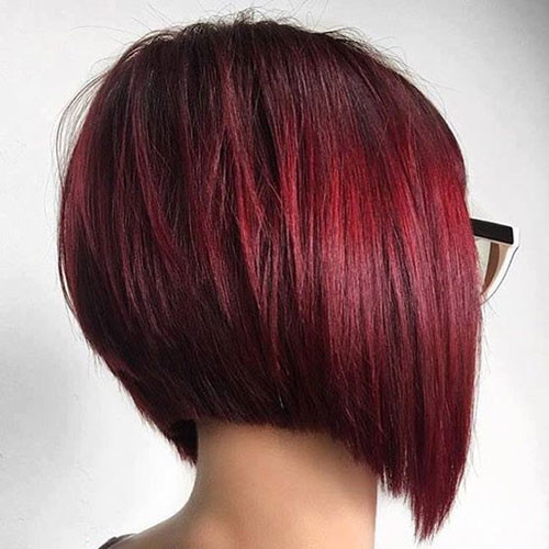 Red Bob Hair