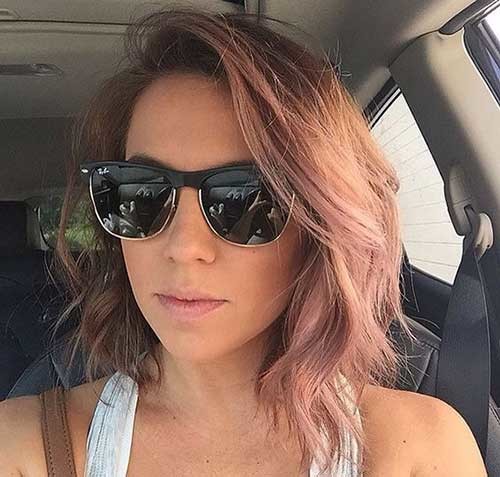 Rose Gold Bob Hairstyle