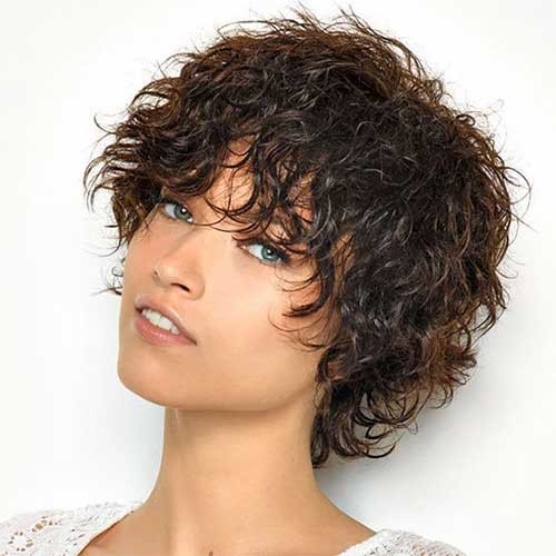 Shaggy Short Curly Hair