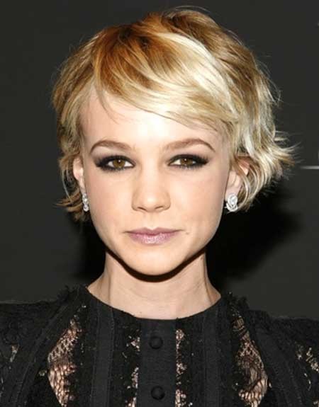 Short Blonde Interesting Wavy Look