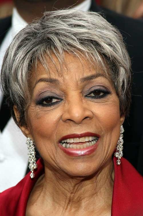 Short Grey Hairstyle for Women Over 50