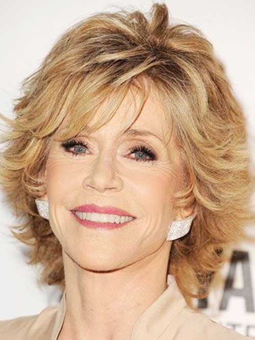 Short Layered Blonde Hair for Women Over 50