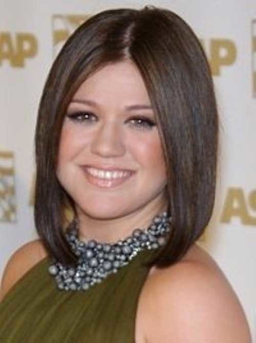 Short Straight Bob Cut for Cute Round Faces