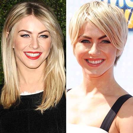 Short Straight Simple Look
