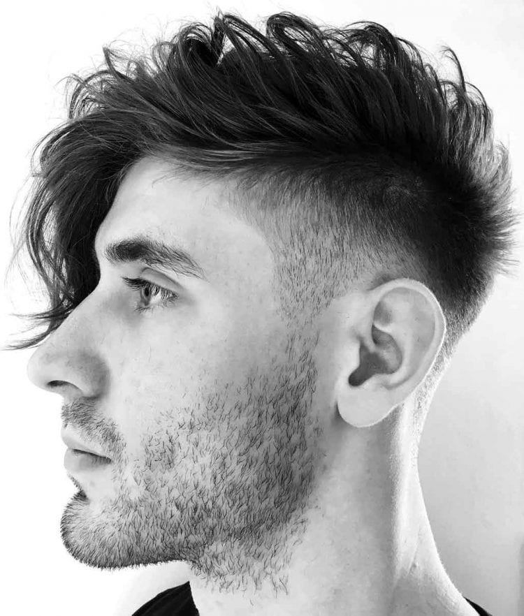 Side Swept Undercut Faux Hawk