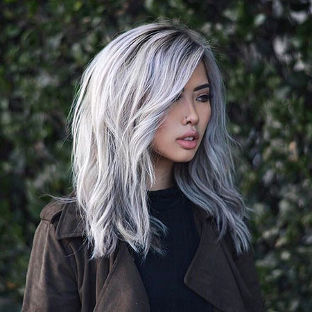 Silver Long Bob