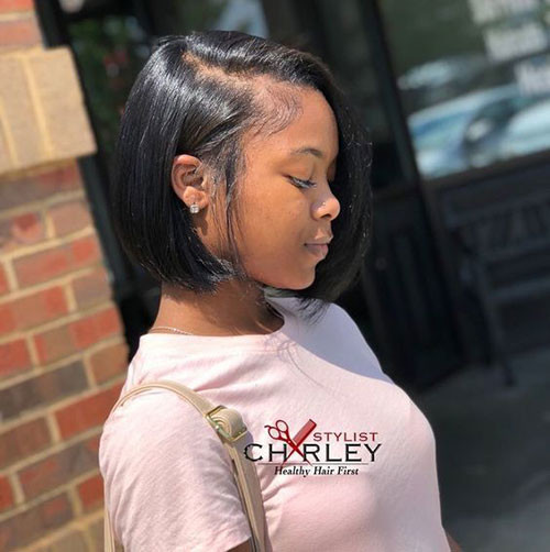 Straight Black Hairstyle