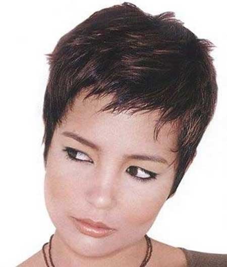Super Short Layered Haircut with Messy Top