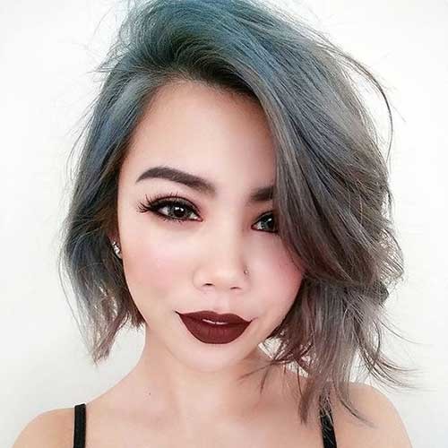 Trendy Asymmetrical Bob Hair