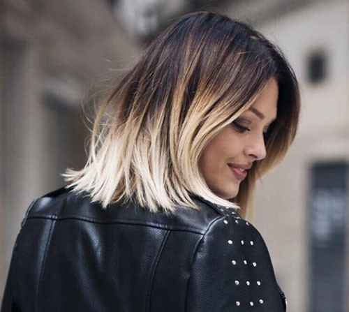 18 brown to blonde short hair