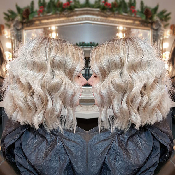 25 short wavy blonde hair
